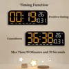 9 Inch Large Digital Wall Clock Temperature Date Week Timing Countdown Light-sensing Table Clock 2 Alarm 12/24H LED Alarm Clock 240329