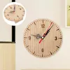 Horloges murales Vintage Clock Small Pracese European Retro Round Mute Hanging Home Home Bureau