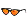 Óculos de sol Quadrões Shinu Sleep Sleep Better Vintage Cat Eye Glasses Women Women Acetato Red Orange Lens Clear Lens Blue Lock para Y2K óculos