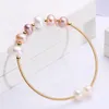 Bracelet pour femmes enrouler 14k bonbons plaqués or 6-7 mm d'eau douce nacre bracelet gouttes de gouttes