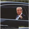 Banner Flags Trump 2024 Car Autocollant Car Party Supplies U.S Élection présidentielle PVC CARS Autocollants Windows 25x32cm Drop Livil