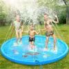 Crianças brincam de spray tapete 100/170cm praia inflável a água sprinkler pad ao ar livre brinquedo de brinquedo piscina de tapete infantil brinquedos