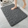 Mattes de bain Coral Velvet Porte en relief tapis pavé