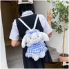 Plush Backpacks 2023 Womens Bag Japanese Sweet Harajuku Contrast Backpack Drop Delivery Toys Gifts Stuffed Animals Dhsul