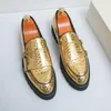 Casual Shoes Men Designer Loafers Formal Dress Wedding Genuine Leather Luxury Flats Slip On Plus Size Sneakers