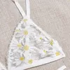 Bras Sets Plus размер беспроводной бюстгальтер Bra Set Hollow Out Sexy Lingerie Outfit Lady Floral вышитая прозрачное прозрачное белье.