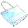 Förvaringspåsar 1 st bärbar väska shopping axel strandhand (diverse färg) tote