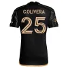 LAFCサッカージャージープレーヤーファンバージョン2024 2025カルロスヴェラケイチチョロッシロサンゼルスFCホームアウェイパーリープライマリー24 25フットボールシャツの男性