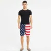 Amerikaanse vlag snel drogen los passende strandbroek heren oversized 5-inch zwembroek shorts shorts