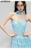 Swimwear femminile puro Desire Desire Girl Slim Fit Spring Vacation Swimsuit Summer Tube Top Halter Senza costume da bagno senza schienale