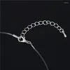 Choker Ligne de poisson invisible collier cristal pendents cou zircone femme clavicule chaîne dame féminino collier