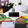 Table Cloth Black Rectangle Fitted Stretch Spandex Cover Tablecloth Lycra Long Bar For El Event Party Decoration