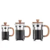 Bicchini di vino Manuale portatile Pressa francese Coffee Pot Glaker Procolatore Strumento per percolatori per tazza da filtro da tè Contenitori trasparenti bevande trasparenti