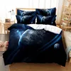 Beddengoed stelt Starry Sky-producten dekbedoverdeksel 3D digitaal print laken modeontwerp 2-3 stuk quilt set