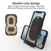 Chargers 2022 New Metal Stand Qi Wireless Charger Desktop Dual Coil 20W Fast Wireless Charging for iphone 11/12/13 Samsung S20/21 Huawei