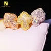 Дизайн популярный багет -порезанный кросс -кольцо VVS Moissanite Championship Ring Ring Sterling Silver Ring