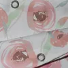 Shower Curtains Waterproof Thickened No-Punch Curtain Rose Printed Polyester Bathroom Window Product