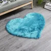 Carpets Rug Mat Strong Water Absorption Soft Texture Love Floor Heart Shape Non-slip Acrylic Fluffy Plush Mats Household Use