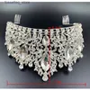 Hochzeitshaarschmuck Hochzeit Haar Schmuck Tren Silber Farbe Kristall Königin Big Crown Braut Tiara Frauen Schönheit Festzug Braut Accessoires 230307 L240402