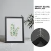 Frames Frame PO en bois show rack Home Picture Chic Holder mur suspendu Glass Creative Glass Simple Style Affichage Conteneur