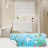 Tapis de douche pour enfants avec trous de drainage