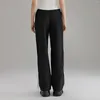 Pantalon féminin Spring Summer Black Elastic Side Side Striped Jogger Streetwear
