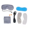 Set di biancheria da letto Tensione di patch degli occhi riscaldati elettrici 5 V Blackout Sleep USB Affermazione Relief Power 10W Silk Pad Silver Grigio per ufficio