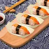 Dinnerware Sets 100 PCs Sushi Boat descartável Bandejas Sashimi Plate Wood Delicatessen Contêiner