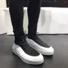 Scarpe casual di alta qualità 2.0 Sneaker di lusso Spegnatore Calzini Feci di alte e donne traspirabili che aumentano l'allenatore nero