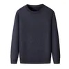 Suéteres masculinos Velvet Sweater engrosado Base de cuello redondo de invierno Pílimosos de punto grueso ropa interior cálida B60