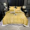 Yatak Seti Mısır pamuk seti yatak sayfası yorgan kapağı yastık kılıfı yastık 4/6 adet tüy nakış keten