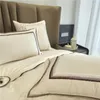 Bedding Sets 2024 Est Long-staple Cotton Four-piece Bed Linen Plain Color Simple Nordic Style Fashion White