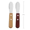 Couteaux 2pcs mini couteau à beurre épandon en acier inoxydable crème crème fromage fromage manchette de cuisine outils de cuisine