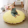 Baby Play Mat Pad Cotton Round Infant Crookling coperta Solido colore Playmat Tappeto tappeto tappeto tappeto per bambini decorazioni per bambini 240322