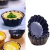 Baking Moulds 1-4PCS Non-stick Tart Quiche Flan Pan Mold Pie Pizza Cake Cupcake Egg Tartlet Muffin Cup