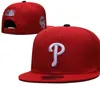 2024 "Phillies" Baseball Snapback Sun Caps Champions World Series Männer Frauen Fußballhüte Schnappschalter Hip Hop Sport Hat Mix Order A2