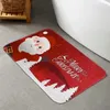 Mattes de bain 40x60cm Santa Claus Match Mat de sol Soft Soft Slip Machine Machine de décoration de Noël Lavable Cadeau 2024