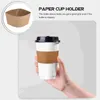 Disposable Cups Straws 50 Pcs Coffee Cup Holder Cover Versatile Protective Outdoor Drinks Sleeve Bottle Supply