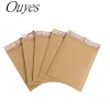 Buste 100pcs Kraft Paper Bubble Spedizione buste borse di spedizione di spedizione Mailer bobble bolla imbottita busta per imballaggio busta