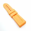 24mm / 22mm 115/75mm Luxury and High Quality Length Rubber Band Strap for PAM PAM111 Wirstwatch
