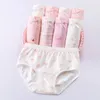 4pcs niña bragas antibacterianas verano 3-8Y niños pequeños