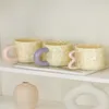 マグコン様スタイルの新鮮なセラミックマグ高温耐性ホームオフィスコーヒー高度なセンスニッチデザインミルクカップ