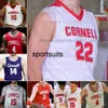 Custom Cornell Big Red Basketball 0 Evan Williams 5 Jacob Beccles 24 Josh Baldwin 25 Max Watson Mens Mulheres Juventude Jerseys 30 Chris Manon