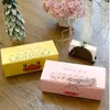 Confezionamento regalo rosa scatole per biscotti anatra rotolare rotolare la scatola da tuorlo a tuorlo arrotolato da 100 pezzi/lotto