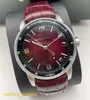 Código icônico de relógio de pulso AP 11.59 Série 15210BC Platinum Smoked Wine Red Moda de moda casual Back Back Transparent Mechanical Watch