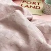 Sängkläder uppsättningar Plaid Comforter Solid Cotton Däcke Cover Soft Cozy Quilt Comforters Women Män Plain Set Modern Filt Hållbar