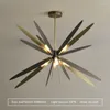 Lampki sufitowe Nordic Black Dragonfly Art Chandelier Light Luksusowy salon restauracja