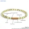 Strand Sunsll Stone Natural Bohemian Bread Branselets Elastic Rope Wograpy Stal nierdzewna Czakryka ​​energetyczna dla kobiet mężczyzn