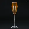 Wine Glasses 4PCS 260ml Champagne Flute Cocktail Elegant Designed Hand Blown Lead Free Cups