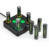 Laiphi Smart AA AAA Batterijen Lader, 1.5V Lithium Oplaadbare AAA AA -batterij, 8 Slots Charger / Laad Station